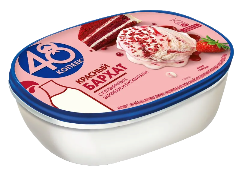 

Мороженое 48 Копеек красный бархат, 476 г