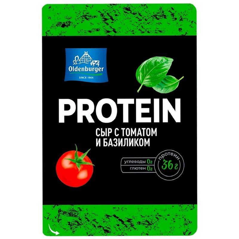 

Сыр Oldenburger протеиновый с томатом и базиликом 30% нарезка, 125 г