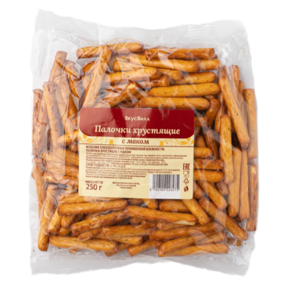 Палочки хрустящие с маком ВкусВилл 250г