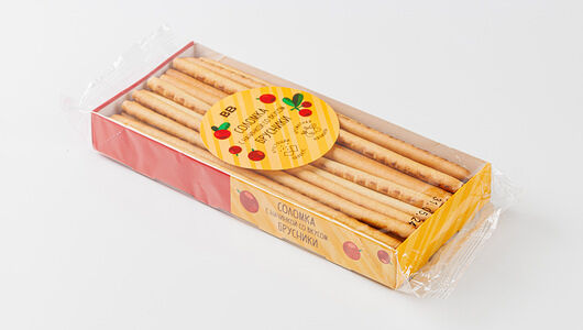 Соломка с начинкой, со вкусом брусники