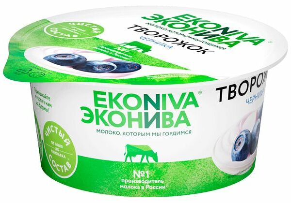 Десерт творожный Эконива с черникой 5%