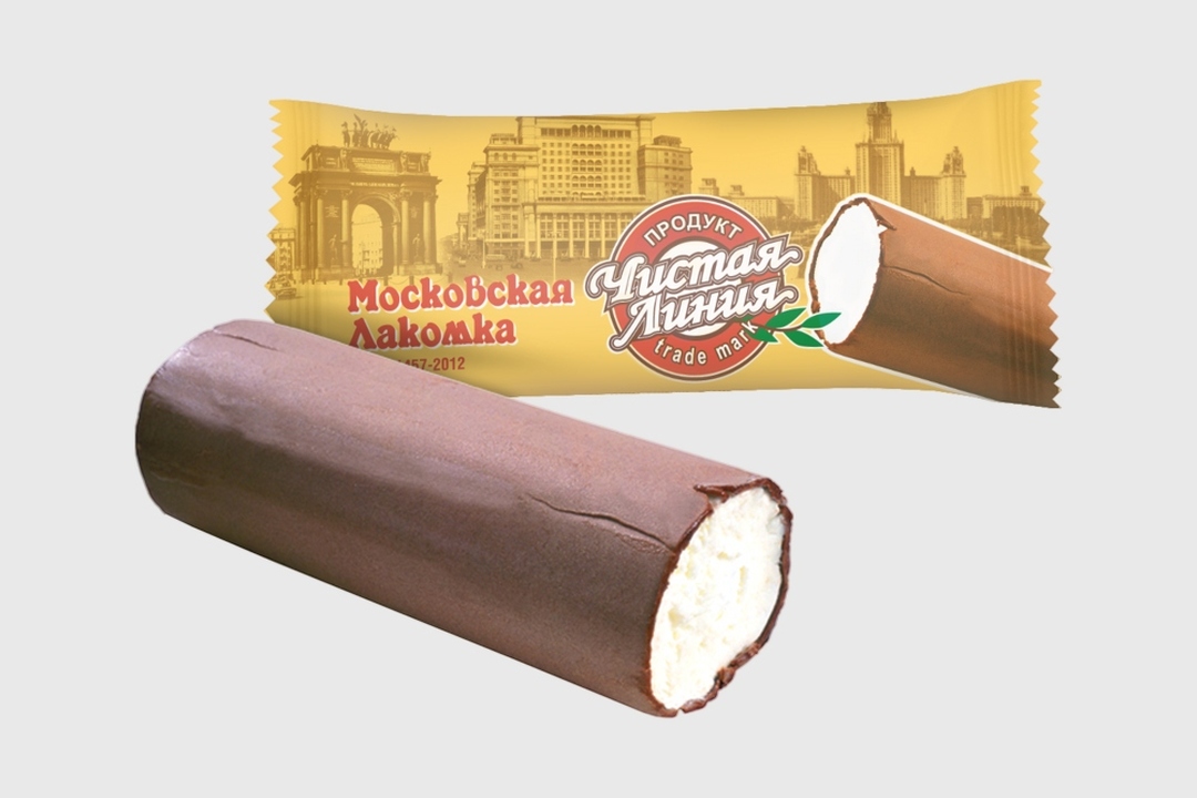 

Мороженое трубочка Чистая Линия Московская лакомка пломбир ванильный в шоколадной глазури 80 г