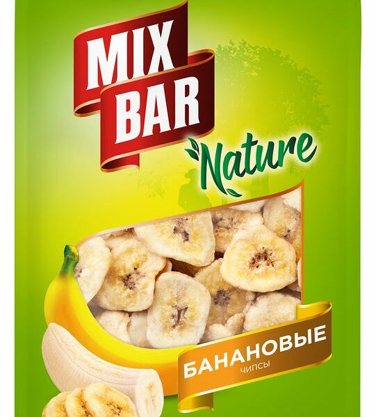 Чипсы Mixbar банановые 120 г