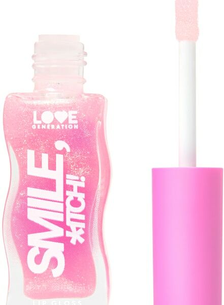 Блеск для губ Love Generation Smile *itch! сияющий Прозрачный с золотистыми сияющими частицами Тон 05