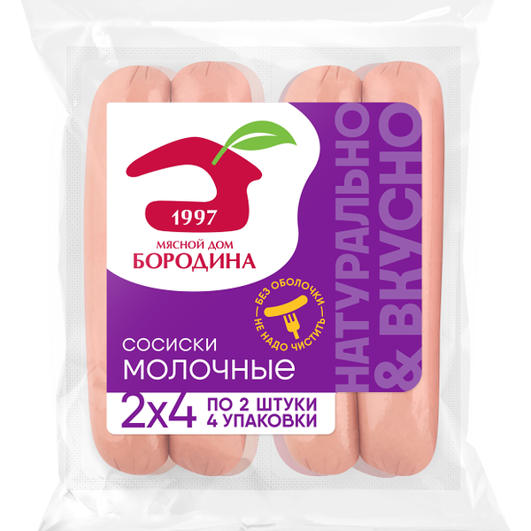 Сосиски Мясной дом Бородина молочные