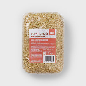 Рис бурый нешлифованный