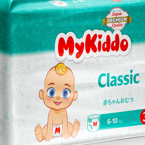 Подгузники-трусики MyKiddo Сlassic M 6-10 кг 38 шт