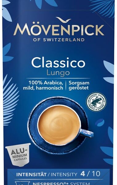 Кофе Movenpick Classico Lingo жареный молотый в капсулах 5.7г*10шт