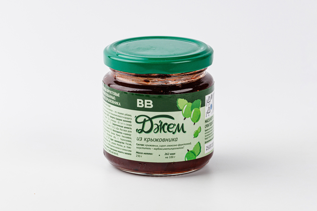 

Джем из крыжовника ВкусВилл 230г