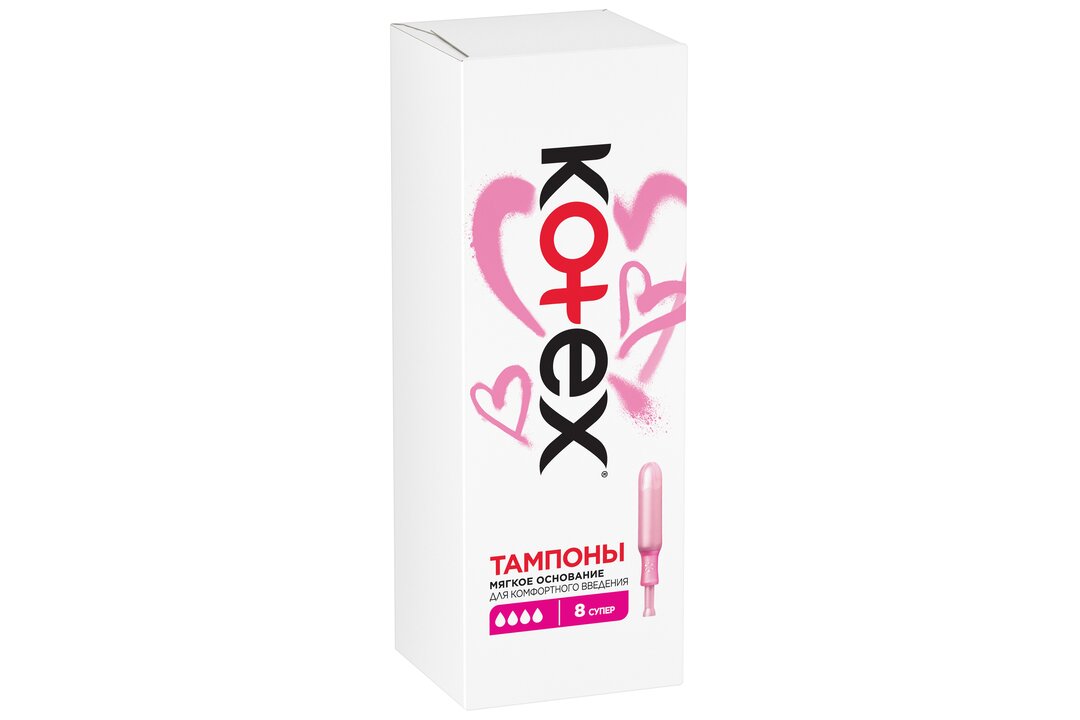 

Тампоны Kotex Super с аппликатором 8 шт.