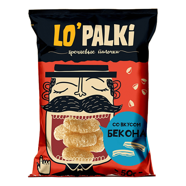 Гречневые палочки Берестейский Пекарь Lo'Palki со вкусом бекона