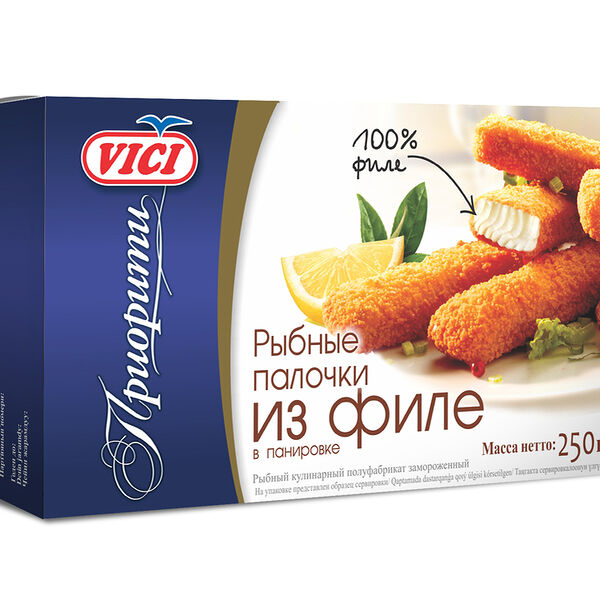 Рыбные палочки из филе Vici замороженные, 250г