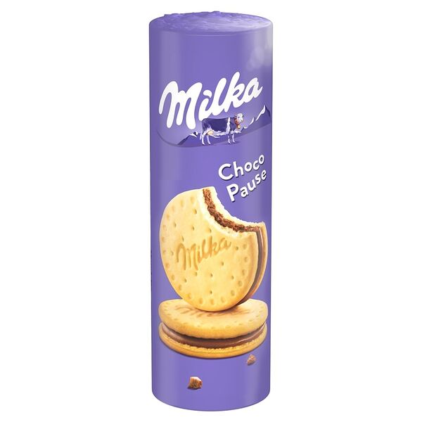 Печенье Milka Choco Pause с начинкой с молочным шоколадом 260 г