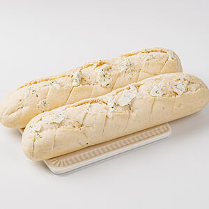 Выпекаем дома. Багет пшеничный с чесноком замороженный. 2 шт. Пекарня