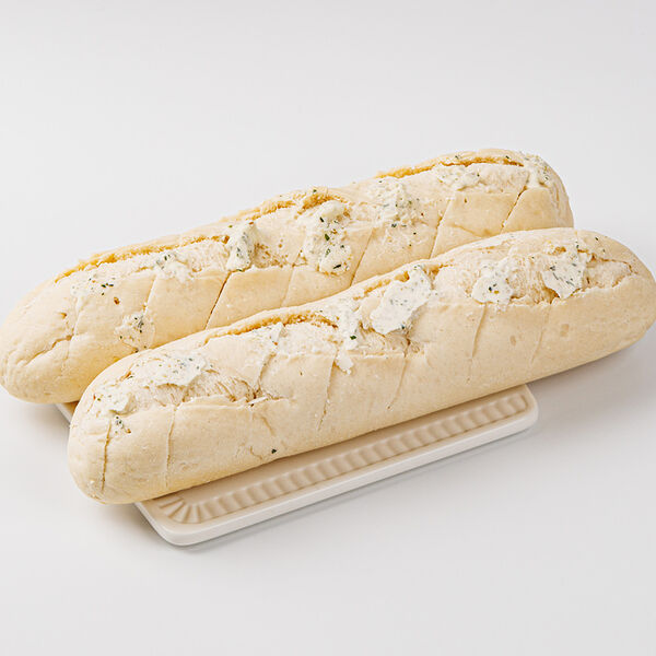 Выпекаем дома. Багет пшеничный с чесноком замороженный. 2 шт. Пекарня