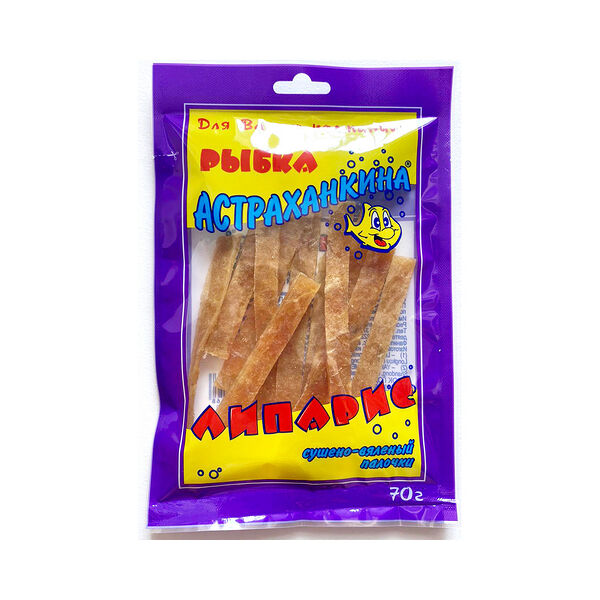 Липарис тихоокеанский сушено-вяленый палочки ТМ Астраханкина 70г