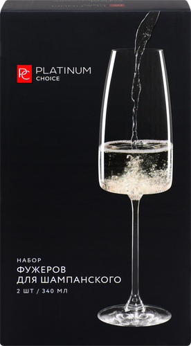 

Набор фужеров для шампанского Platinum Choice 340 мл., 2 шт