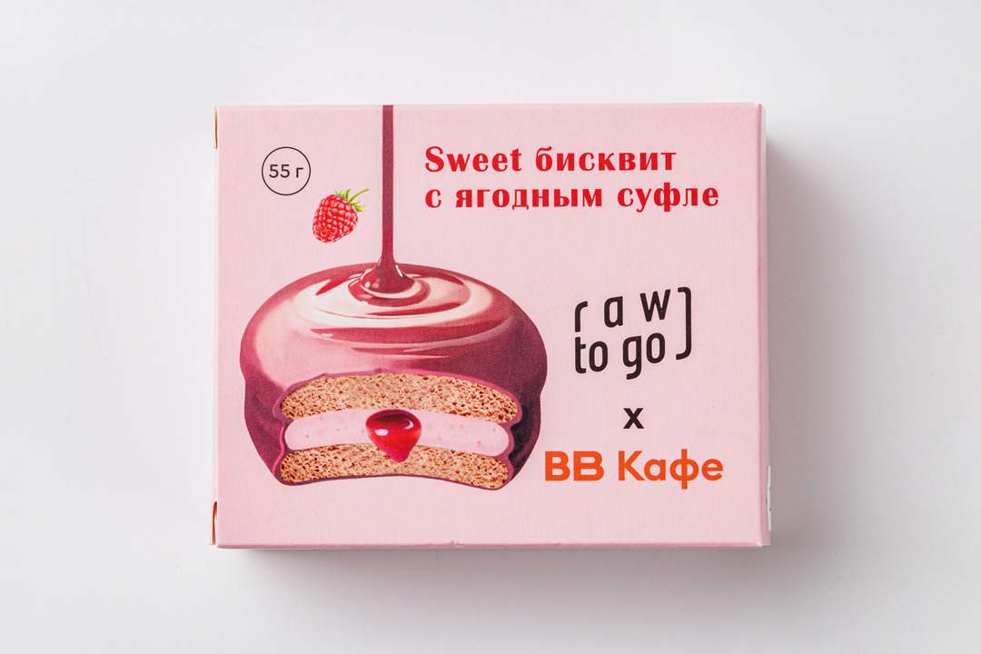 

Пирожное веган Sweet бисквит с ягодным суфле 55 г