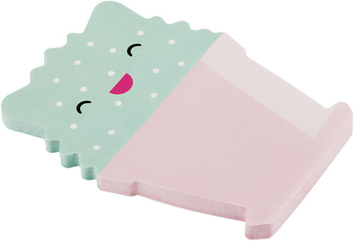 Блок для записей Meshu Sweet mono самоклеящийся, фигурный, 50 листов