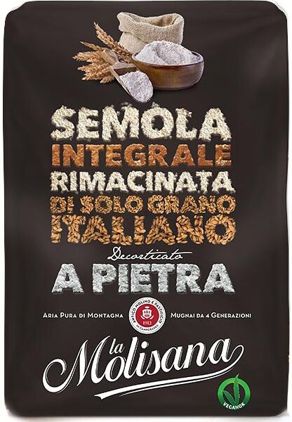 Мука пшеничная La Molisana из твердых сортов пшеницы цельнозерновая двойного помола 1 кг