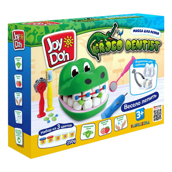 Масса для лепки Joy Doh Croco dentist зубастик