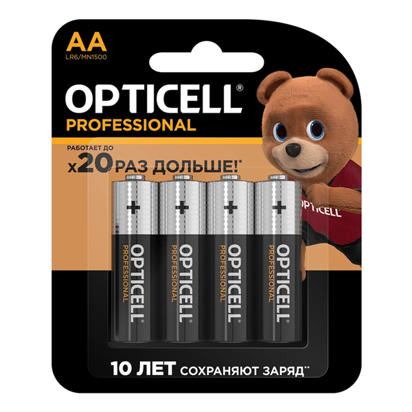 Батарейки Opticell Professional AA-LR6 4 шт