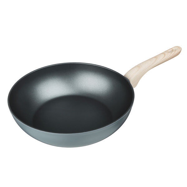 Satoshi шарлеруа вок литой d28см, антипригарное покрытие, индукция