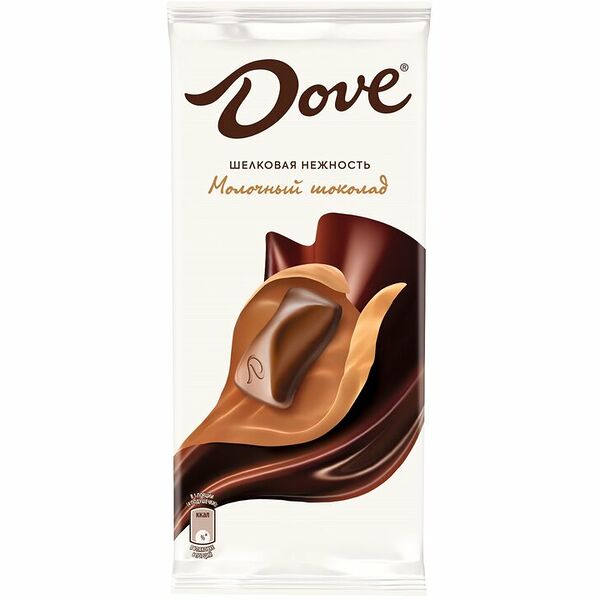 Dove молочный шоколад шелковая нежность 90 г