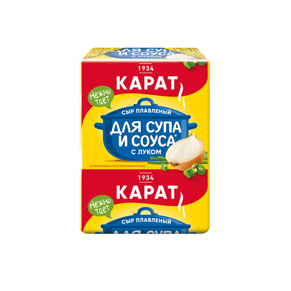 Сыр плавленый Карат с луком для супа 45 % БЗМЖ 90 г