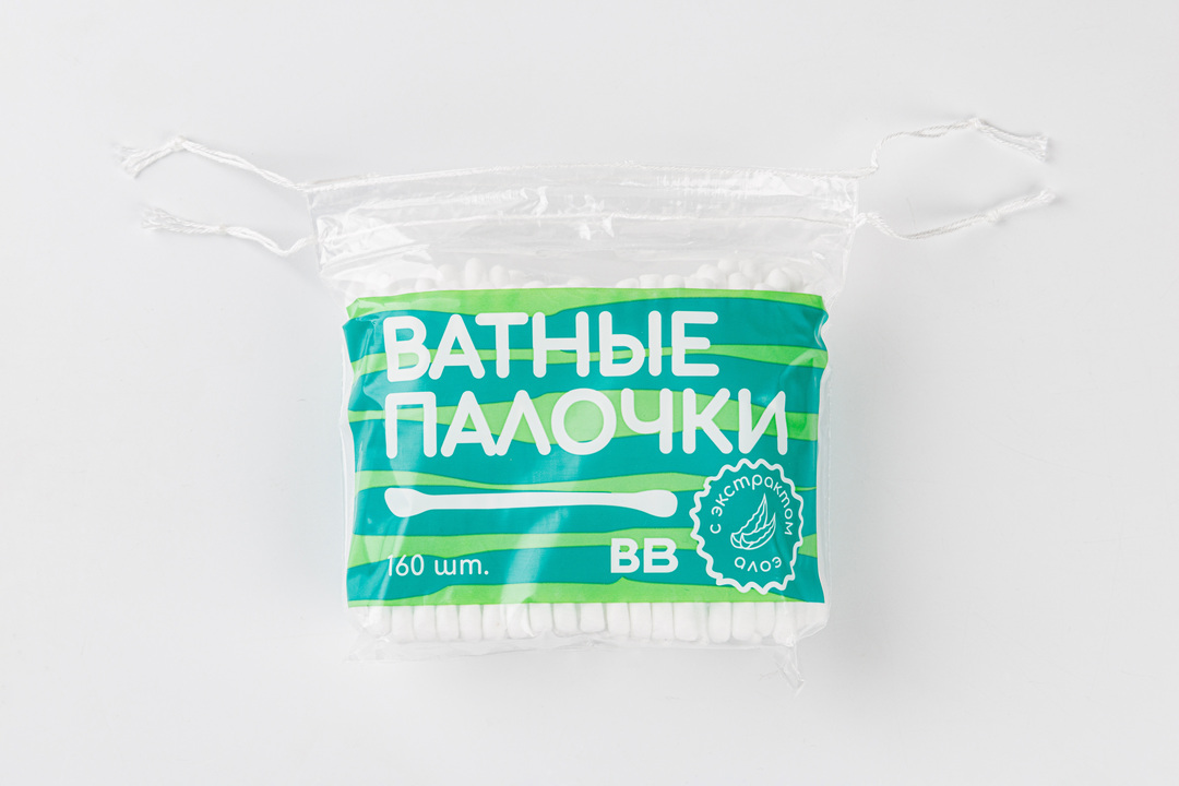 

Ватные палочки ВкусВилл с экстрактом Алоэ 160 шт