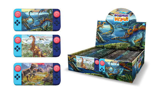 Игрушка 1TOY Игра с водой Насади колечки динозавры, в ассортименте 17 х 7 х 2 см, 1 шт в ассортименте