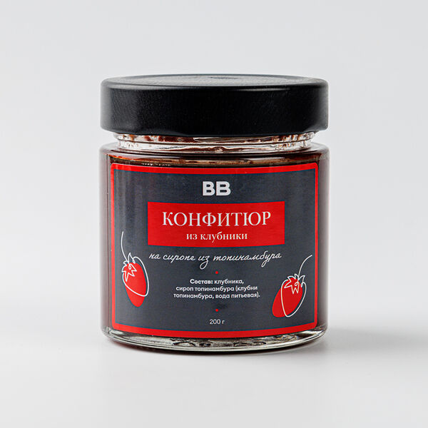 Конфитюр из клубники на сиропе из топинамбура