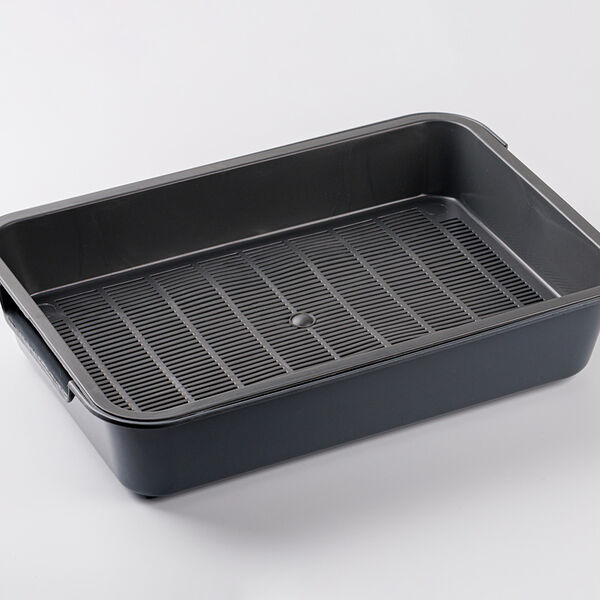 Лоток для кошек с сеткой серый Homecat, 37*27*8