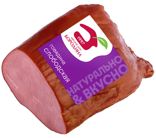 Говядина копчено-вареная Слободская ТМ Мясной дом Бородина
