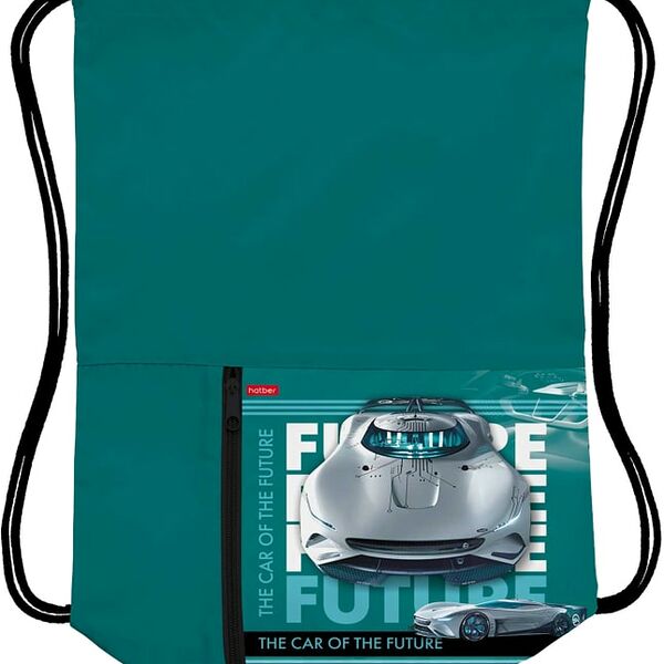 Мешок для сменной обуви Hatber Машины будущего 2 отделения 34*41см