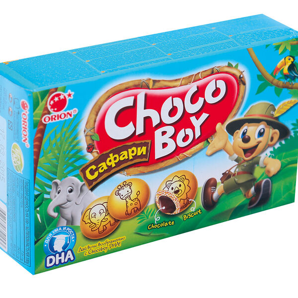 Печенье Orion Choco Boy Safari 42г