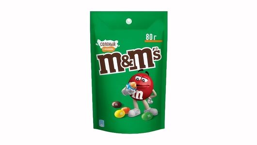 Конфеты M&M's драже с арахисом, солью и молочным шоколадом, 80г