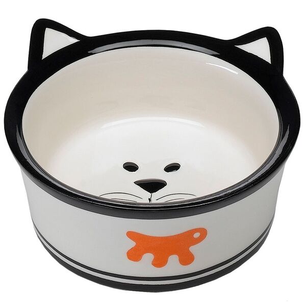 Миска Ferplast Venere Medium керамическая с ушками белая