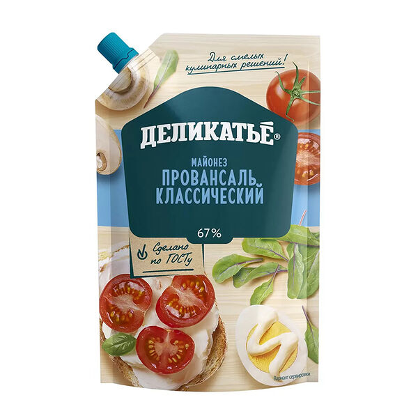 Майонез DELIKAT'E Провансаль Классический 67% 400 г