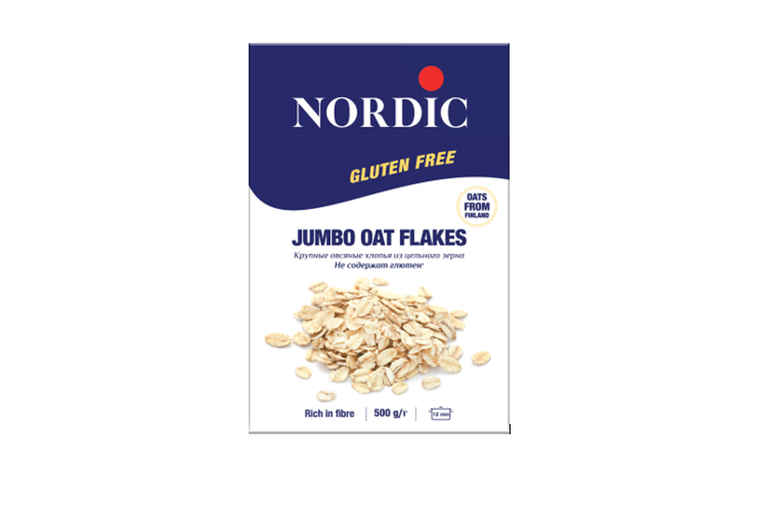 

Хлопья Nordic овсяные крупные без глютена 500 г