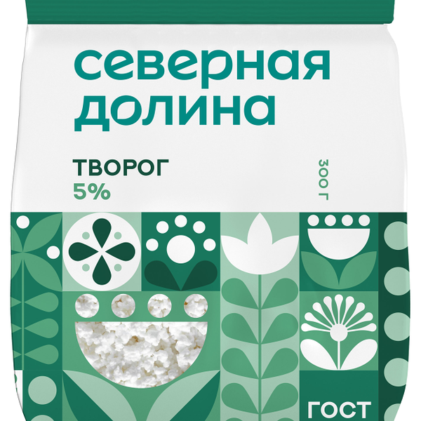 Творог Северная Долина 5% 300 г