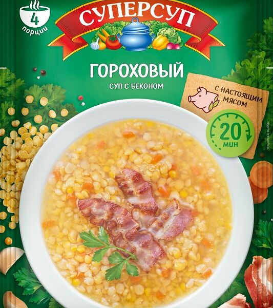 Суп Суперсуп Гороховый с беконом 70г