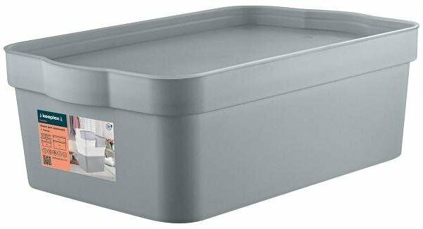 Ящик для хранения Keeplex Trendy серый топаз 6 л, 32х21,1х11 см