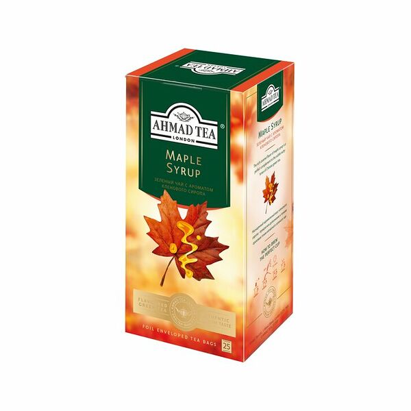 Чай зеленый Ahmad Tea Maple Syrop 25*1.5г, 37.5 г