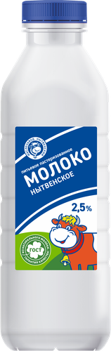 

Молоко Маслозавод Нытвенский питьевое пастеризованное 2.5% 800 мл