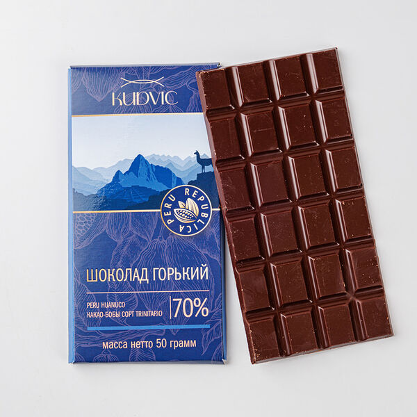 Шоколад Kudvic горький 70% (Peru Huanuco)