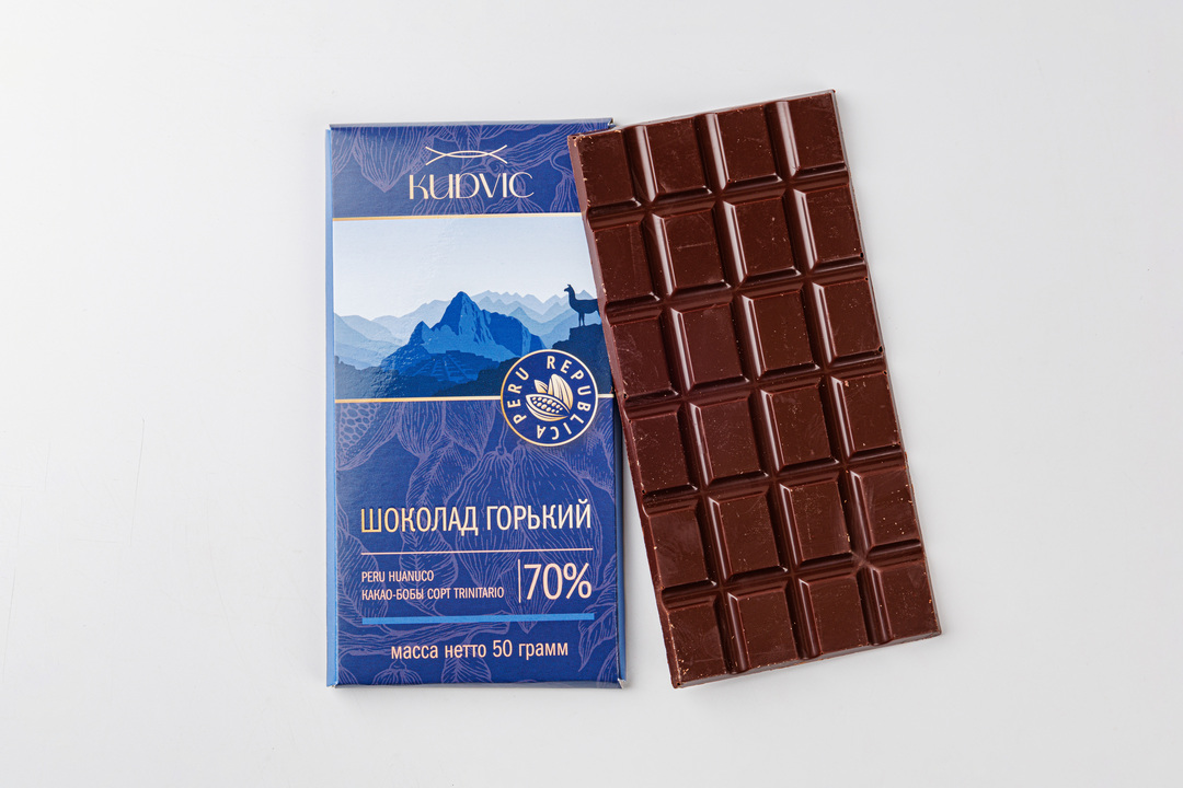 

Шоколад Kudvic горький 70% 50 г