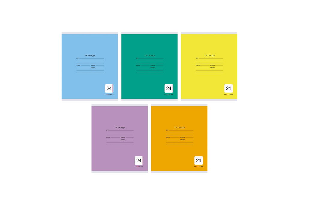 

Тетрадь Listoff А5 24 листа цвет в ассортименте 1 шт