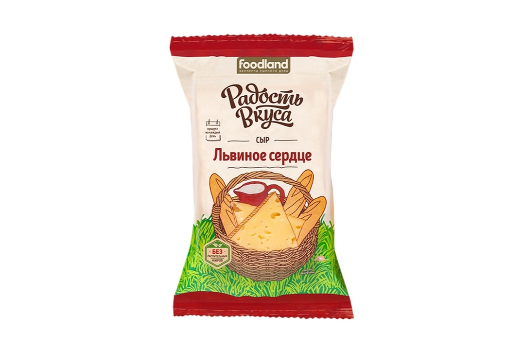 

Сыр Радость вкуса Львиное сердце брусок 45% 200 г