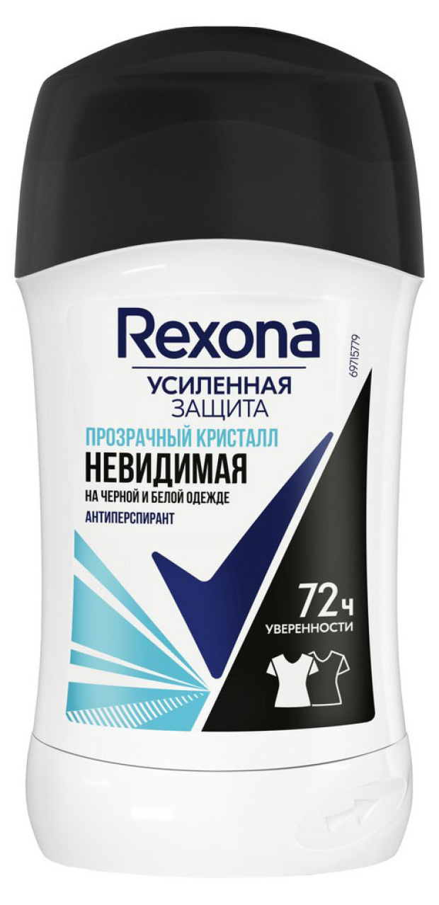 

Дезодорант женский Rexona Прозрачный кристалл стик 40 мл